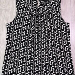 41 Hawthorn Black and White Patterned Stitch Fix Blouse